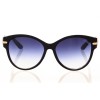 Женские сонцезащитные очки 8469 чёрные с серой линзой 