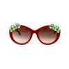 Dolce & Gabbana сонцезащитные очки 12188 коричневые с коричневой линзой 