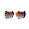 Dolce & Gabbana сонцезащитные очки 12190 белые с коричневой линзой 