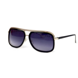 Dolce & Gabbana сонцезащитные очки 12197 чёрные с сиреневой линзой 