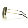 Женские сонцезащитные очки 8686 золотые с чёрной линзой 