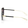 Christian Dior сонцезащитные очки 9702 золотые с чёрной линзой 