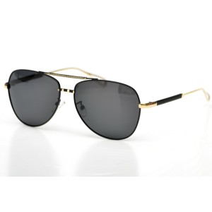 Christian Dior сонцезащитные очки 9702 золотые с чёрной линзой 