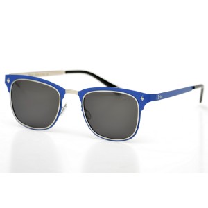 Christian Dior сонцезахисні окуляри 9704 сині з чорною лінзою 