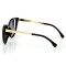 Женские сонцезащитные очки 9192 чёрные с чёрной линзой . Photo 3