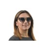 Женские сонцезащитные очки 9192 чёрные с чёрной линзой 