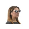 Женские сонцезащитные очки 9192 чёрные с чёрной линзой 