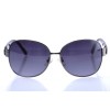 Christian Dior сонцезащитные очки 10018 серебряные с чёрной линзой 