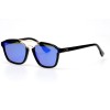 Christian Dior сонцезахисні окуляри 11173 чорні з синьою лінзою 