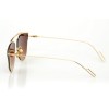Женские сонцезащитные очки 9194 золотые с коричневой линзой 