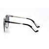 Christian Dior сонцезахисні окуляри 11220 срібні з чорною лінзою 