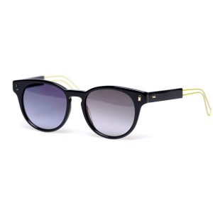 Christian Dior сонцезащитные очки 11407 чёрные с коричневой линзой 