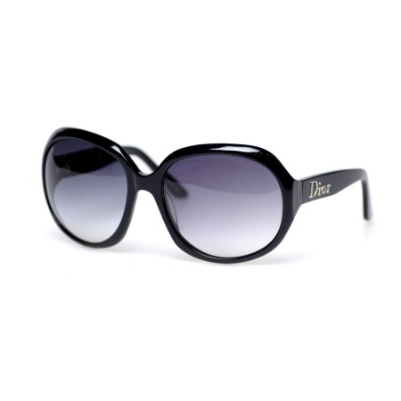 Christian Dior сонцезахисні окуляри 11408 чорні з чорною лінзою 