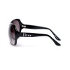 Christian Dior сонцезахисні окуляри 11409 чорні з коричневою лінзою 