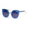 Christian Dior сонцезащитные очки 11421 синие с чёрной линзой 
