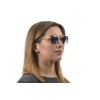 Жіночі сонцезахисні окуляри 9198 золоті з чорною лінзою 