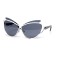 Christian Dior сонцезащитные очки 11436 белые с чёрной линзой . Photo 1