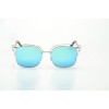Жіночі сонцезахисні окуляри 9202 металік з синьою лінзою 