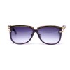 Christian Dior сонцезахисні окуляри 11440 фіолетові з чорною лінзою 