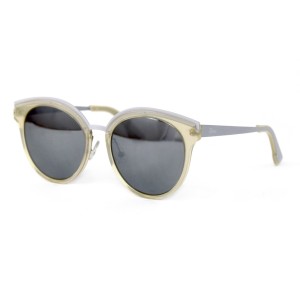 Christian Dior сонцезащитные очки 11703 белые с ртутной линзой 