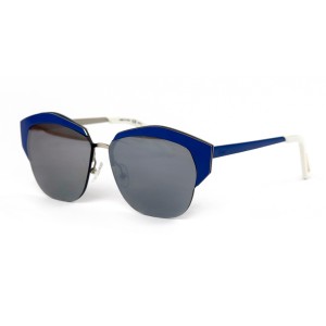 Christian Dior сонцезащитные очки 11707 синие с ртутной линзой 