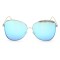 Женские сонцезащитные очки 9204 металлик с синей линзой . Photo 2
