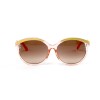 Christian Dior сонцезащитные очки 11727 бежевые с коричневой линзой 