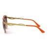 Christian Dior сонцезащитные очки 11727 бежевые с коричневой линзой 