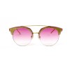 Christian Dior сонцезахисні окуляри 11731 золоті з рожевою лінзою 