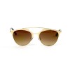 Christian Dior сонцезахисні окуляри 11733 золоті з коричневою лінзою 
