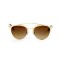 Christian Dior сонцезащитные очки 11733 золотые с коричневой линзой . Photo 2