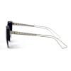 Christian Dior сонцезащитные очки 11734 синие с чёрной линзой 