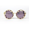 Christian Dior сонцезахисні окуляри 11902 золоті з рожевою лінзою 