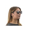 Женские сонцезащитные очки 9210 чёрные с чёрной линзой 