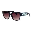 Christian Dior сонцезахисні окуляри 11976 коричневі з чорною лінзою 