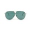 Christian Dior сонцезахисні окуляри 11980 срібні з зеленою лінзою . Photo 2