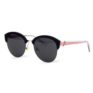 Christian Dior сонцезащитные очки 11981 чёрные с чёрной линзой 