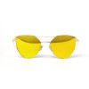 Christian Dior сонцезащитные очки 11983 золотые с жёлтой линзой 