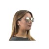 Жіночі сонцезахисні окуляри 9211 золоті з рожевою лінзою 