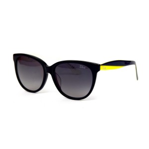 Christian Dior сонцезащитные очки 11984 чёрные с чёрной линзой 