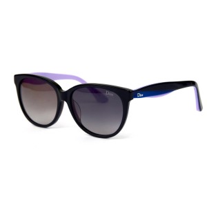 Christian Dior сонцезащитные очки 11986 чёрные с чёрной линзой 