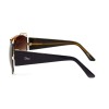 Christian Dior сонцезахисні окуляри 11989 коричневі з коричневою лінзою 