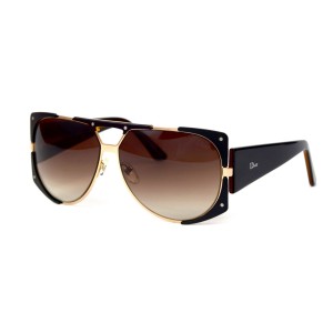 Christian Dior сонцезащитные очки 11989 коричневые с коричневой линзой 