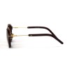 Christian Dior сонцезахисні окуляри 12058 коричневі з коричневою лінзою 