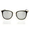 Женские сонцезащитные очки 9214 чёрные с серой линзой 