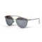 Christian Dior сонцезащитные очки 12062 серебряные с чёрной линзой . Photo 1
