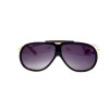 Christian Dior сонцезахисні окуляри 12359 чорні з чорною лінзою 