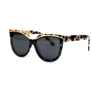 Christian Dior сонцезащитные очки 12363 хаки с чёрной линзой 
