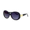 Christian Dior сонцезахисні окуляри 12367 чорні з чорною лінзою 