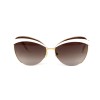 Christian Dior сонцезахисні окуляри 12371 білі з коричневою лінзою 